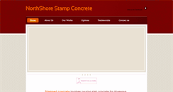 Desktop Screenshot of northshorestampconcrete.com